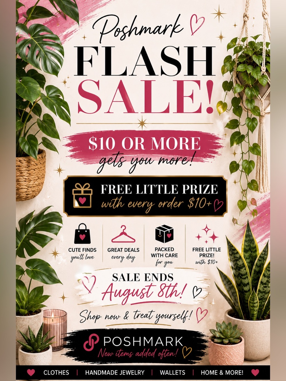 FLASH SALE -sale ends 8/8/26